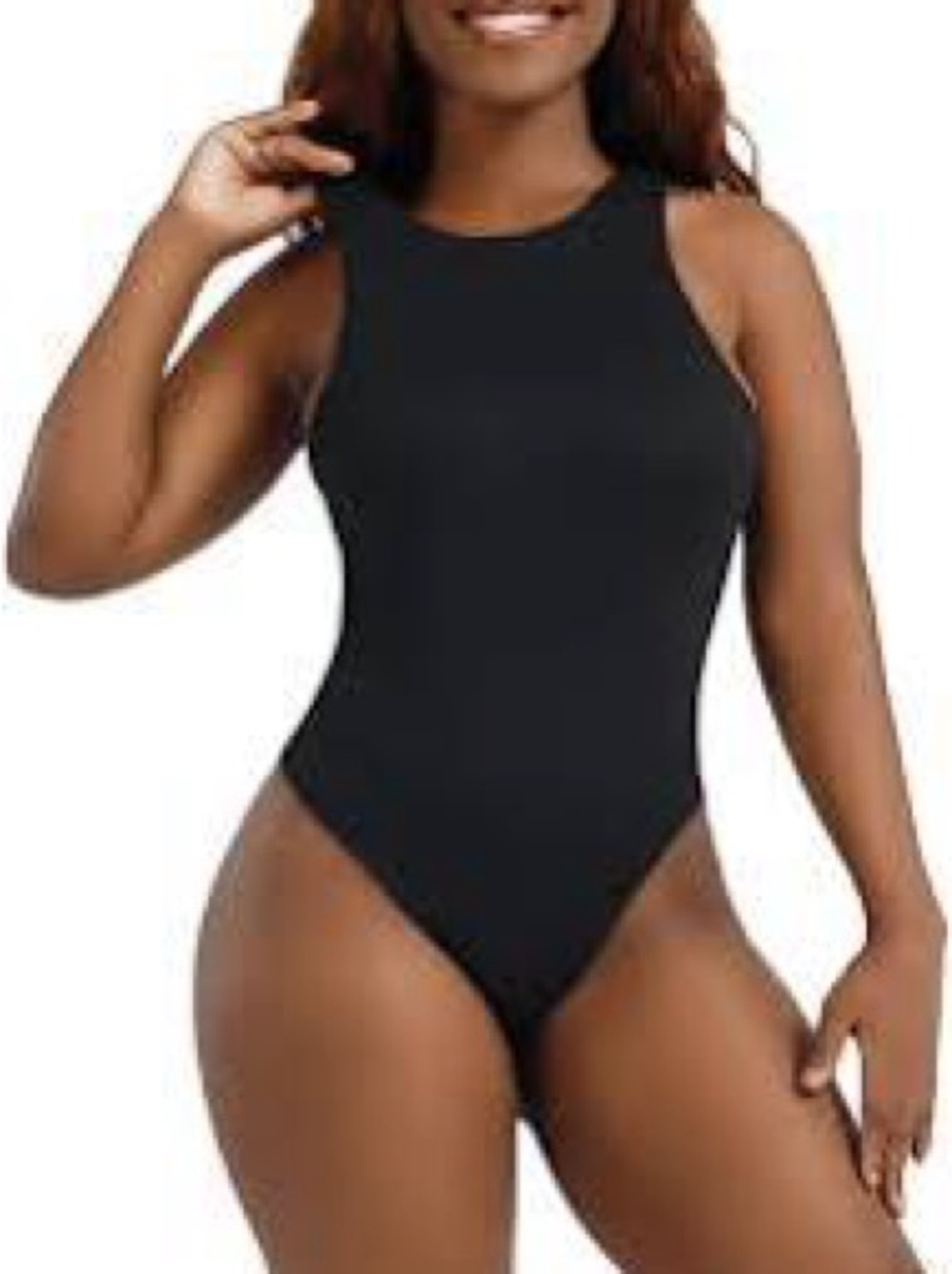 Black High-Neck bodysuit Stradivarius size large